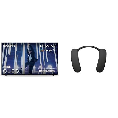 Sony Kit TV Bravia 8, 55 Pulgadas OLED y Altavoz de Cuello Bluetooth Bravia Theatre U para Sonido inmersivo con Dolby Atmos
