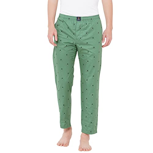Image of Urban Scottish Men's Lounge Pants 100% Cotton Men's Lounge Night Pant Comfortable Leisure-Wear Lower with an Elastic Waist-Band and Regular Fit Track Pants, Machine Washable Stay at Home