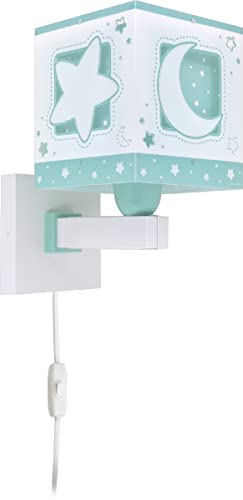 Aplique de pared Dalber Moonlight verde de 15W para iluminar el dormitorio infantil 3