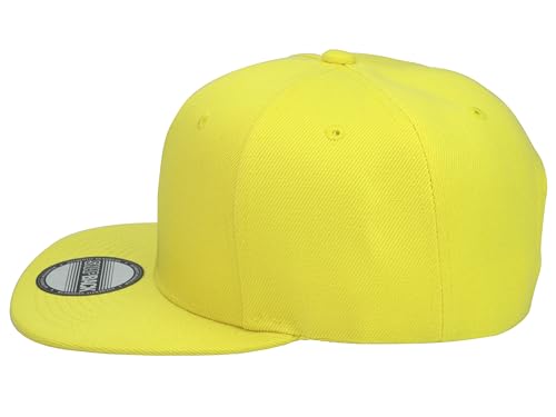 Image of Gelante Plain Blank Flat Brim Adjustable Snapback Baseball Caps Wholesale LOT 12 Pack