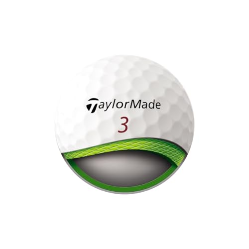 Image of TaylorMade Tour Response Golf Balls, Enhanced 360 ClearPath Alignment, Speed Wrapped Core for Distance and Feel, Pack of 12