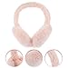 Hemobllo Foldable Furry Earmuffs Winter Ear Warmers Lightweight Breathable Outdoor Ear Protectors for Adults Fashionable Cold Weather Accessories