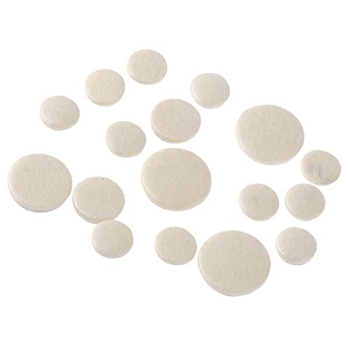 ROSENICE 17pcs Clarinet Pads Bb Clarinet Woodwind Instrument Pads