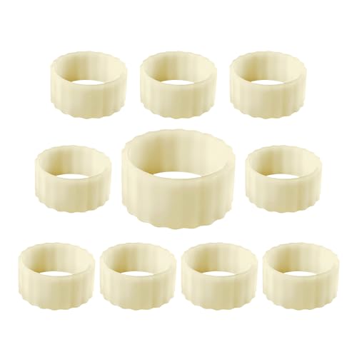 10pcs Silicone Candle Grippers for Taper Candles and Candle Cups,Candle Hugger Gaskets and Peg Holders Stay Put,Candle Rings Gripper,for Weddings,Appointment,Festivals and Home Decor Gifts(White)