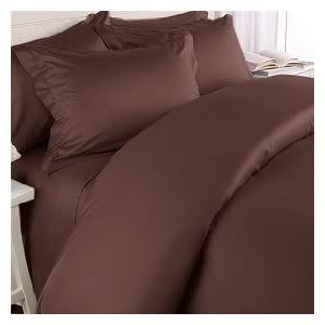 JS Sanders 1500 Series Microfiber Full Size 4pc Bed sheet set, Chocolate (Brown)-image-12