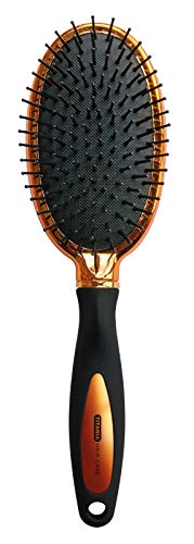 Titania – Spazzola per capelli con testa ovale, colore rame, circa 25 cm di lunghezza