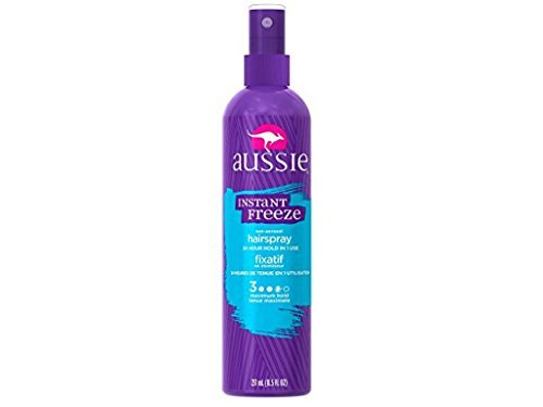 Aussie Instant Freeze Hair Spray Non-Aerosol Maximum Hold 8.5 oz (Pack of 8)