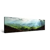 Startonight Canvas Wall Art Carpathian Mountains, Mountain USA Design for Home Decor, Dual View Surprise Artwork Modern Framed Ready to Hang Wall Art 15.75 X 47.2 Inch 100% Original Art Painting!