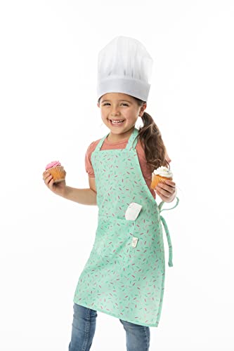 Tovla Jr. Kids Apron Set - 2-Pack Kid Apron With Pockets - Comfortable Cotton Child Apron - Colorful Childrens Aprons - Toddler Apron For Cooking, Baking, Painting - Fun Aprons For Girls, Boys 4-10 #TOP1