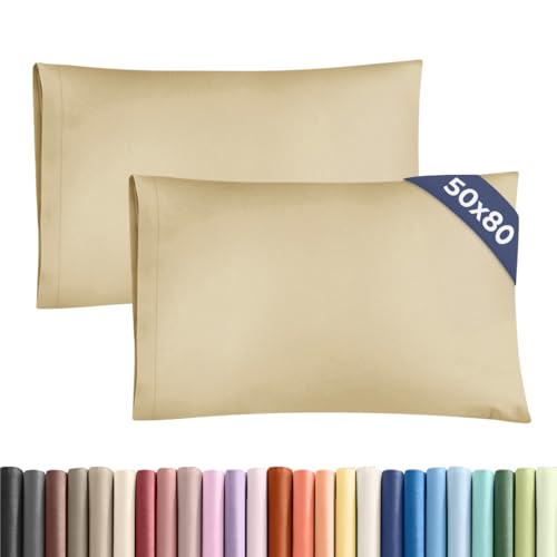 Funda de Almohada 50x80 Beige: Set de 2