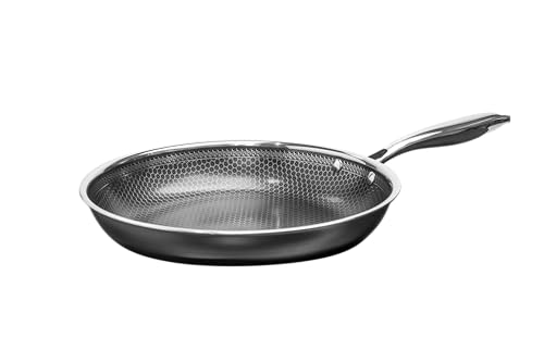 Hâws Santo - Sartén de acero inoxidable (20 cm, revestimiento hexagonal)