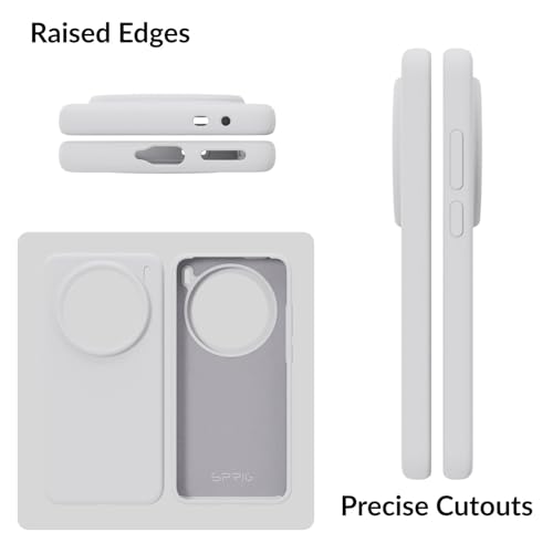 Image of SPRIG Compatible with Vivo X200 5G Premium SilkTone Back Cover Drop Tested Shock Proof Mobile Case for Men, Women, Boys and Girls with Camera Protection (White)