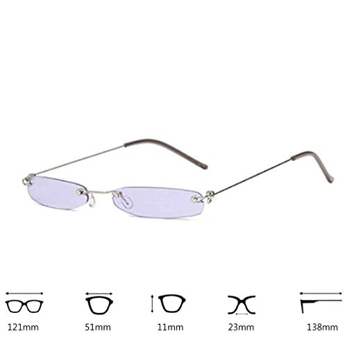 Inlefen Occhiali da sole rettangolari senza