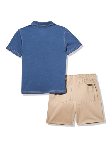 Image of Calvin Klein Boys' 2-piece Short Sleeve Polo Shirt and Shorts Set
