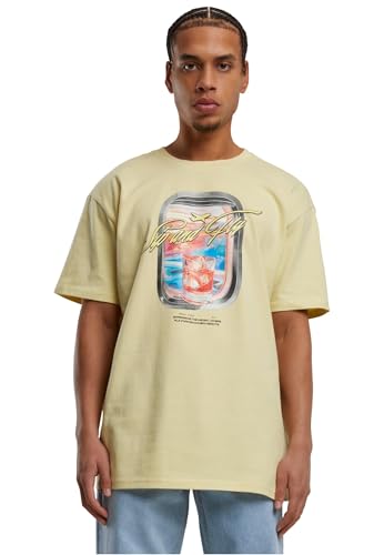 Mister Tee Herren T-Shirt 100% Baumwolle zartgelb XXL