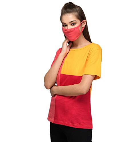 Image of KOTTY Women's Color Block Regular Fit T-Shirt