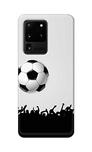 Image of Printed Hard Back Cover Case for Samsung Galaxy S20 Ultra 4G | Samsung S20 Ultra 5G Back Cover (Football Icon) -1302
