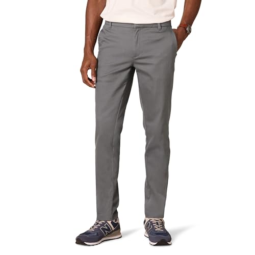 Image of Amazon Essentials Men's Slim-Fit Wrinkle-Resistant Flat-Front Stretch Chino Pant