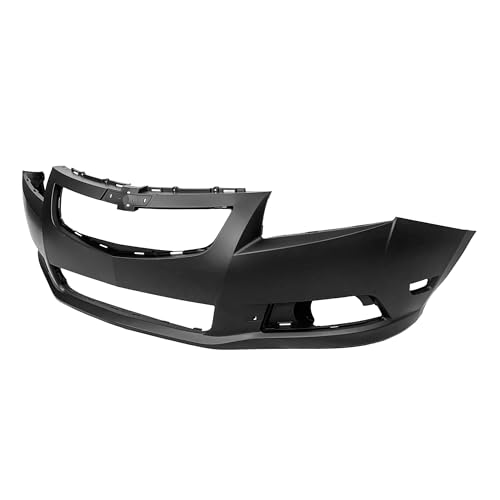Image of FitParts Compatible with Chevrolet Cruze 2011-2014 Front Bumper Cover | Primed, With Fog Light Holes, Without Parking Sensor Holes, Sedan, Ready to Paint, OEM 95217521, GM1000925