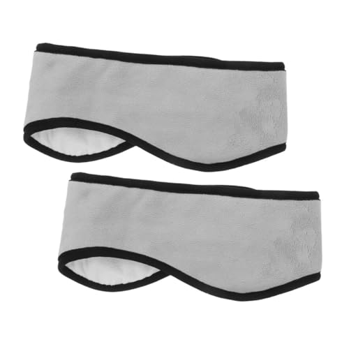 minkissy Noise Isolation Earmuffs 2pcs for Winter Sports Comfortable Warm Ear Warmers Grip Headband for Men Women