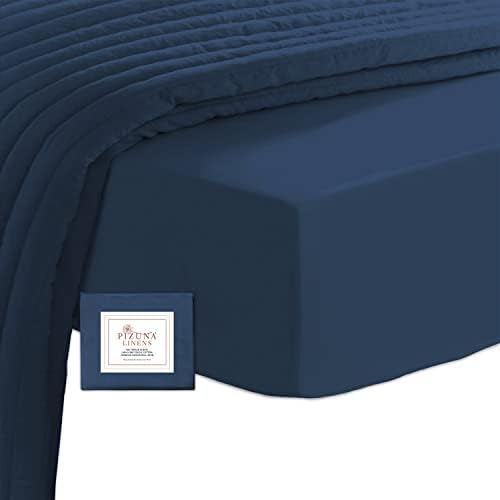 400 Thread Count Cotton King Size Fitted Sheet Off White, 100% Long Staple Cotton King Bed Sheet Fitted, Luxury Soft Sateen King Fitted Sheet Off White (100% Cotton 40cm Fitted Sheet King 160x200cm)