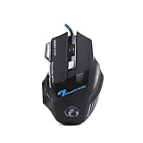 X7 Mouse Gamer 3200dpi Luz Led Óptico 7 Botões Alta Precisão USB