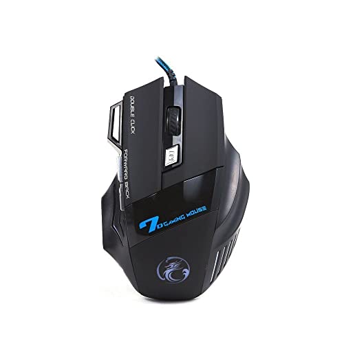 X7 Mouse Gamer 3200dpi Luz Led Óptico 7 Botões Alta Precisão USB