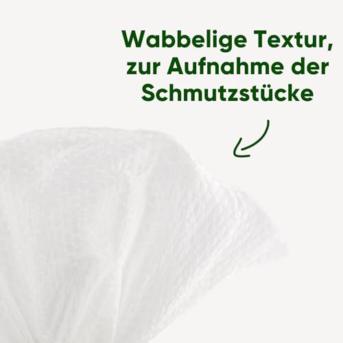 Beco Bambus Hundetücher - Plastikfrei 80 Tücher, Kokosnuss-Duft, Für Pfoten, Körper und Po, Pflanzliche Pflegetücher