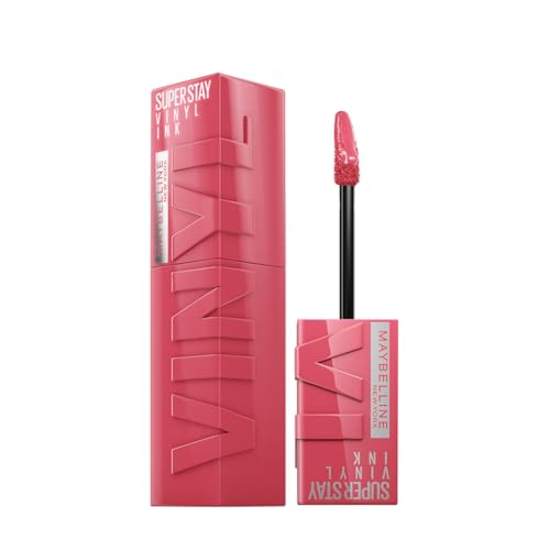 Maybelline Glossy Super Stay Vinyl Ink Liquid Lip Color - Highly Pigmented Color And Instant Shine, Rogue, 4.2Ml