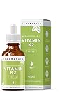 Vitamin K2 MK7 (Menachinon) 1.750 Tropfen (200µg pro Portion) in 50ml Flasche. Premium Gnosis VitaMK7. Olivenöl mit Menaquinon aus Fermentation >99% All-Trans. Hochdosiert, vegan & hergestellt in DE.