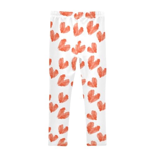 Love Valentine Girls Leggings,Workout Leggings for Girls Toddler Athletic Leggings Size for 3-10T2