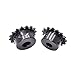 Carbon Steel Motor spur Gear 10-19T 04C Chain Gear Industrial Sprocket Wheel Motor Drive Bore 8mm(10 Teeth)