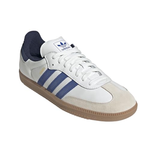Image of adidas Men's Samba OG Core whiteTeam Royal Blue /Night Indigo 8.5 US