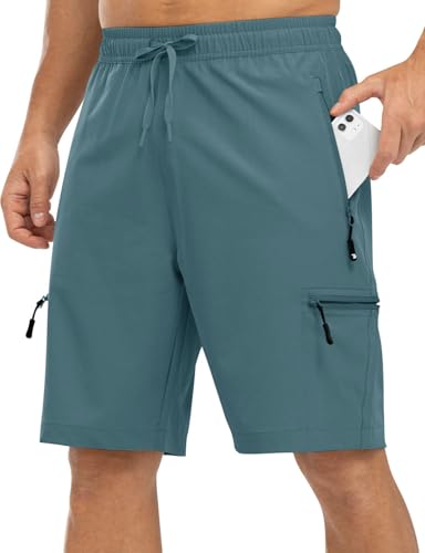 Rdruko Men's Outdoor Hiking Shorts Water Resistant Stretch Cargo Shorts