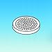 5848-60 - Perforated Support Plate for Big Columns, Ace Glass Incorporated - Perforated Glass Support Plate - Each