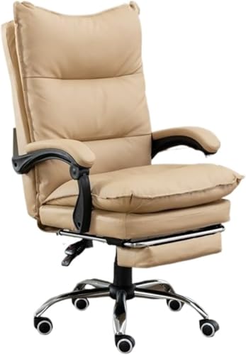 Silla de trabajo ejecutiva, silla de escritorio ergonómica con ruedas de goma para un asiento cómodo