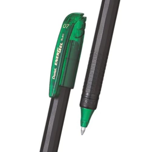 Bolígrafo Roller Gel Pentel EnerGel BL-417 verde 0.7mm pack 5 miniatura 3