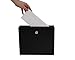 Adir Metal Suggestion Box with Lock and Slot, Wall Mount Deposit Box for Payments and Checks, Office Mail Box for Employees, Mailbox for House, Safe Drop Box with Keys - 3x10x12 Inch Blue