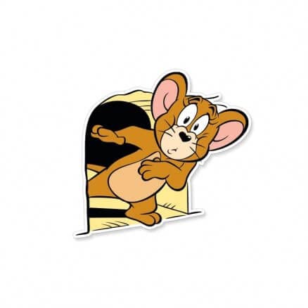 Voltx Design Someone'S At The Hole Tom And Jerry Sticker For Laptop/Door 6inch