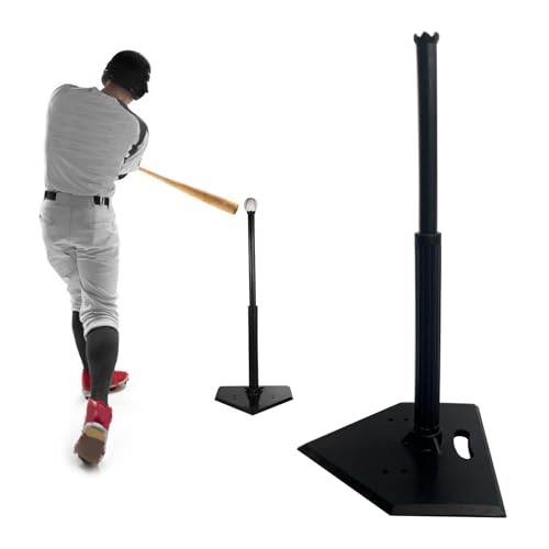 ZEXKENS Adjustable Softball Tees with Rubber Top Baseball Tees for Hitting Batting Tees for Baseball Baseball Tees for Hitting