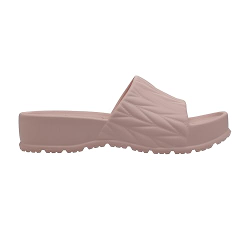 Image of DEBONGO Textured Comfortable Slider for Women | EVA Open Toe Sliders with Textured Upper and Cushioned Sole | Easy Slip-On Sandals for Relaxed Styling and Movement