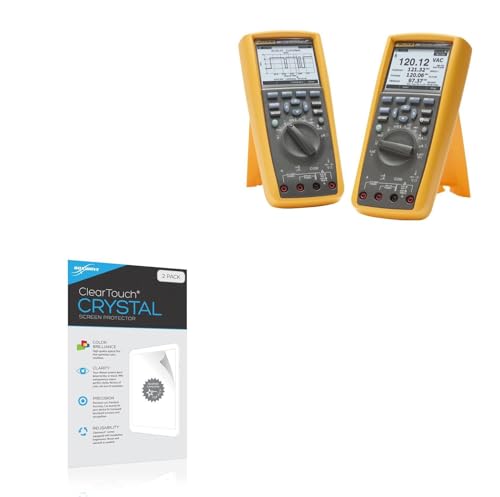 BoxWave Screen Protector Compatible with Fluke 289 - ClearTouch Crystal (2-Pack), HD Film Skin - Shields from Scratches
