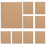 Cabilock 10 Blatt Braunes Kraftpapier 42x30cm Leeres Malpapier Karton Vielseitiges Zeichenpapier für Grußkarten Marker Bastelbedarf