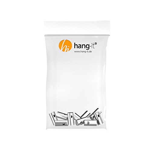 Preisvergleich Produktbild hang-it 10 Schraubgleiter für Perlonseil - Bilderschiene Galerieschiene Zubehör