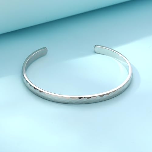 Women's Cuff Bracelet, Available in Dual Gold and Silver Tones, made from 316 Stainless Steel, Serves as a Christmas and Birthday Gift Jewelry for Women2
