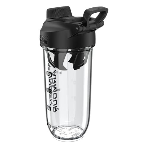 Under Armour UA 24oz Clarity Shaker Bottle Clear/Black OSFA