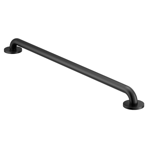 Moen Matte Black 32-Inch Stainless Steel Bath Safety Grab Bar with Concealed Screws R8732BL