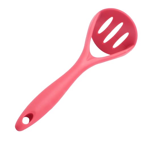 Presse-pommes de terre en silicone – Presse-purée rouge résistant aux rayures | 115 g, 26,5 cm de haut, hachoir multifonction pour aliments pour bébé,...