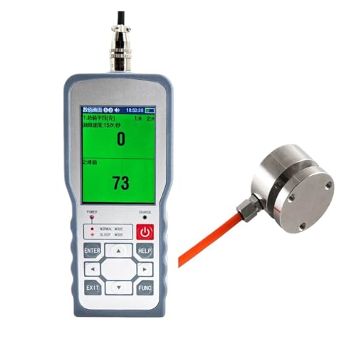 Precision Digital Force Gauge with Load Cell Sensor - Push Pull Dynamometer for Measuring Force, Weight & Pressure, High Accuracy ±0.05% F.S, 0-50KG Capacity