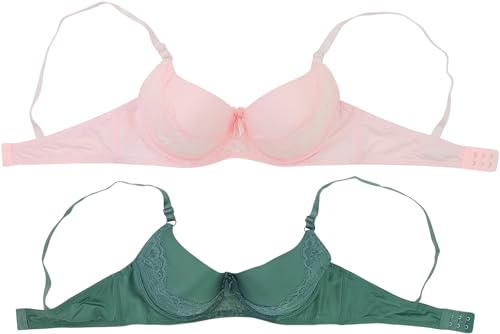 Image of ToBeInStyle Women's Pack of 6 Padded Assorted Styles Supportive Bras Cup Size - A to DDD